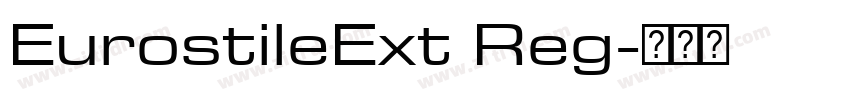 EurostileExt Reg字体转换